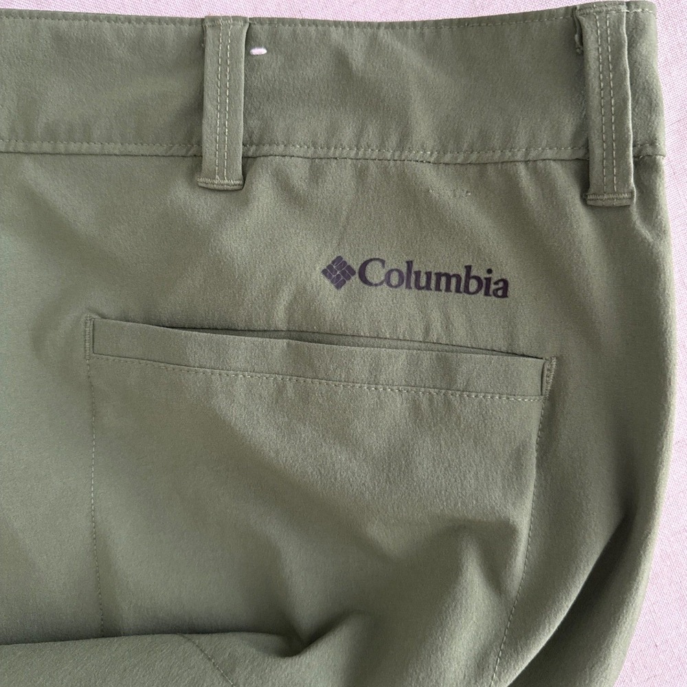 Columbia Men Green Hiking Shorts‎ UPF 50 Omni Size 40W Stretch Cargo Performance - Picture 14 of 14